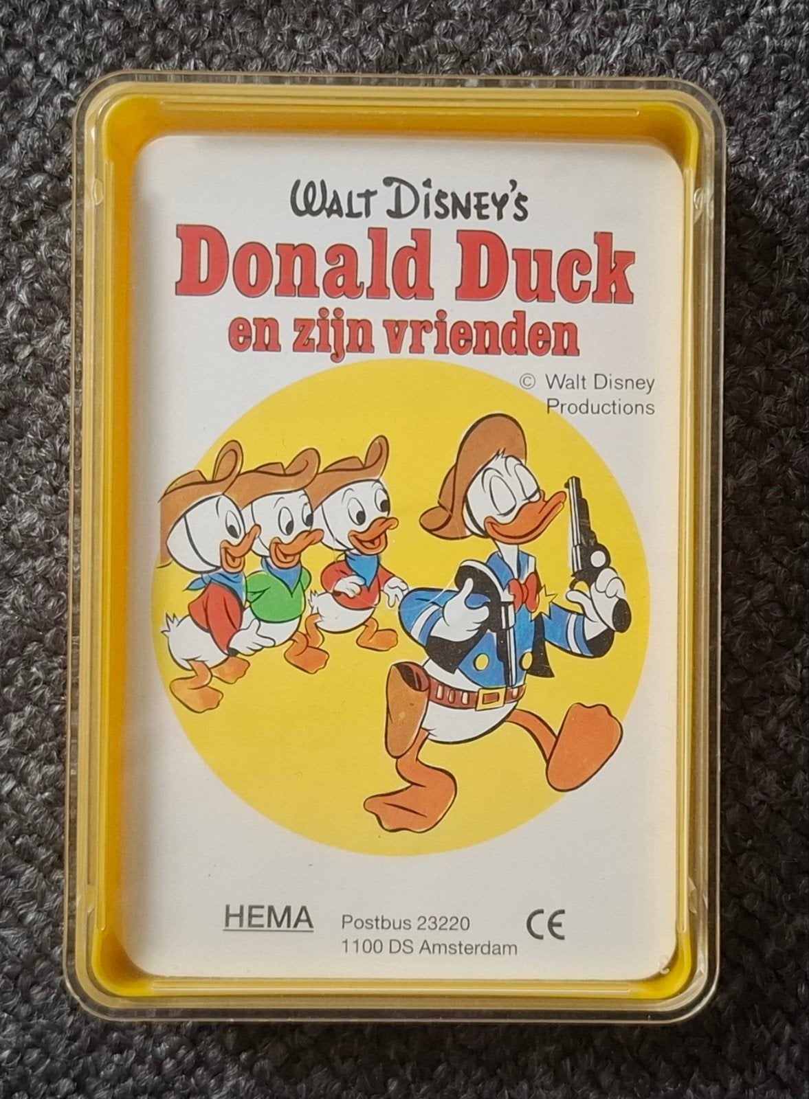 Vintage Donald Duck en zijn vrienden kwartetspel HEMA, Hobby en Vrije tijd, Drie of vier spelers, Ophalen of Verzenden, Zo goed als nieuw