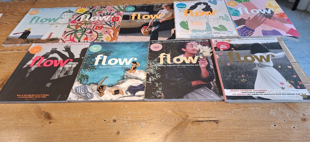 Flow Magazine 2012 2 t/m 8, Ophalen of Verzenden, Gelezen, Damesbladen