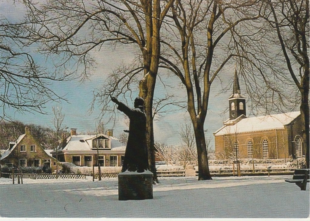 SCHIERMONNIKOOG Kerk en Monnik in de Winter, Verzenden, 1980 tot heden, Gelopen, Waddeneilanden