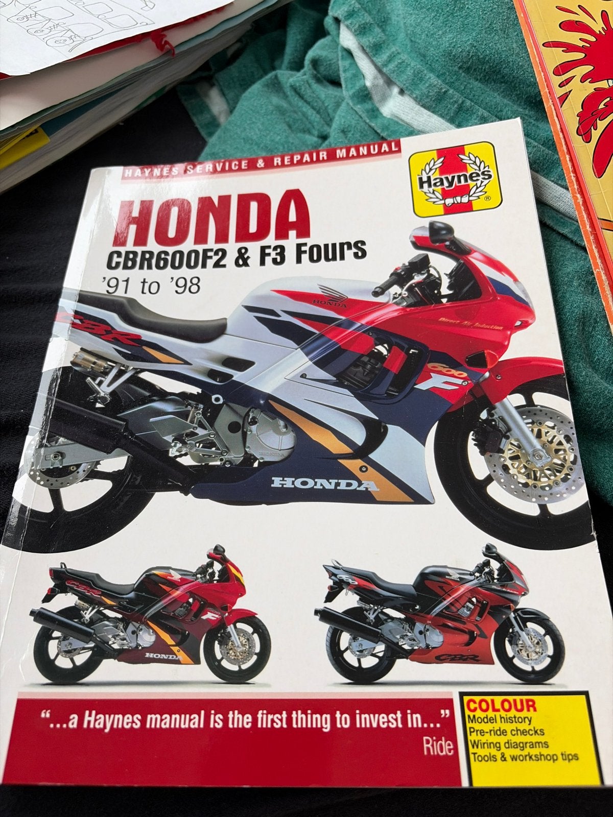 Haynes Werkplaatshandboek Honda CBR600F2 & F3 (91-98), Ophalen of Verzenden, Honda