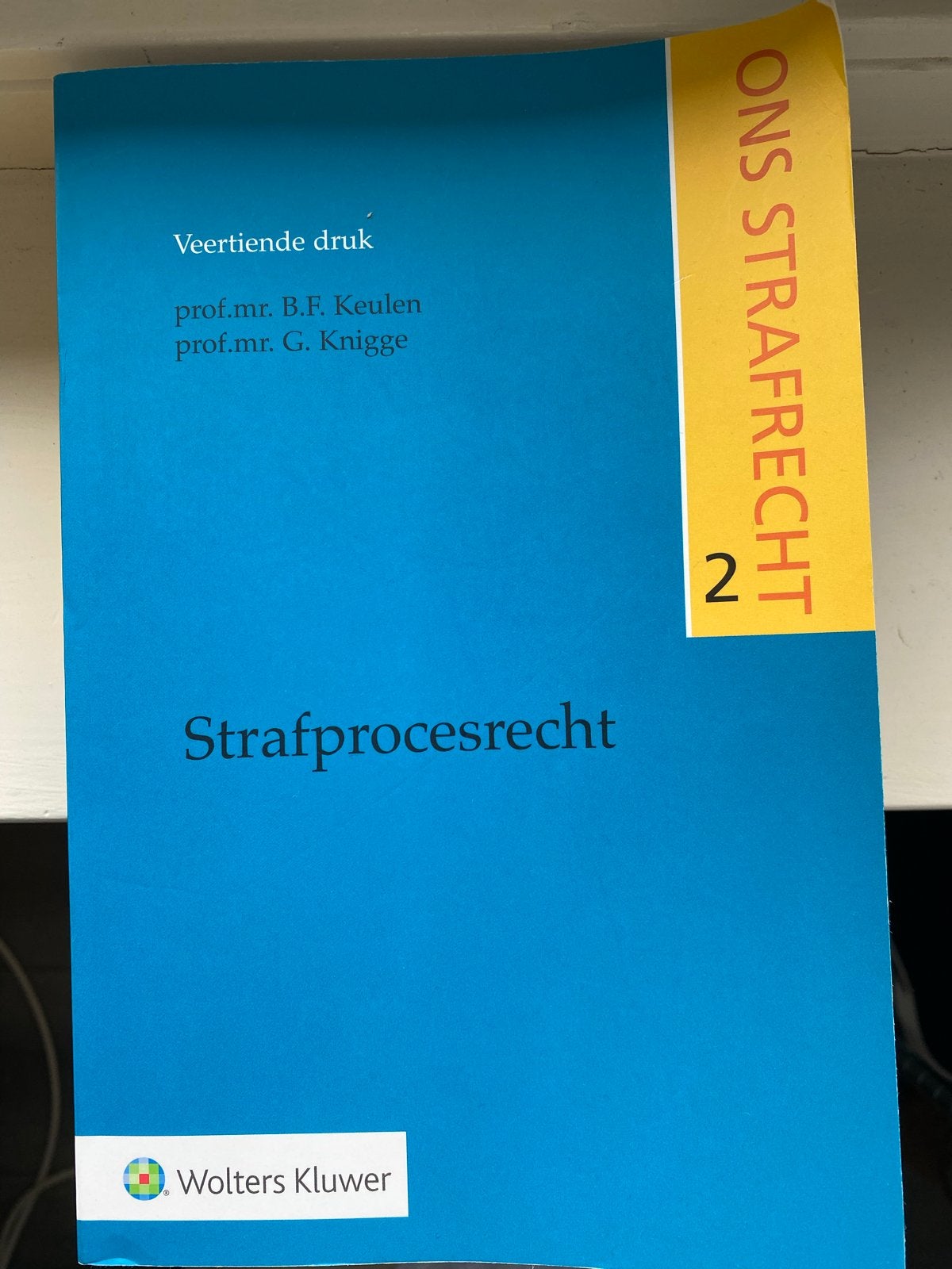 Strafprocesrecht - Ons Strafrecht 2 (Veertiende druk), Ophalen of Verzenden, Gamma, Zo goed als nieuw, WO