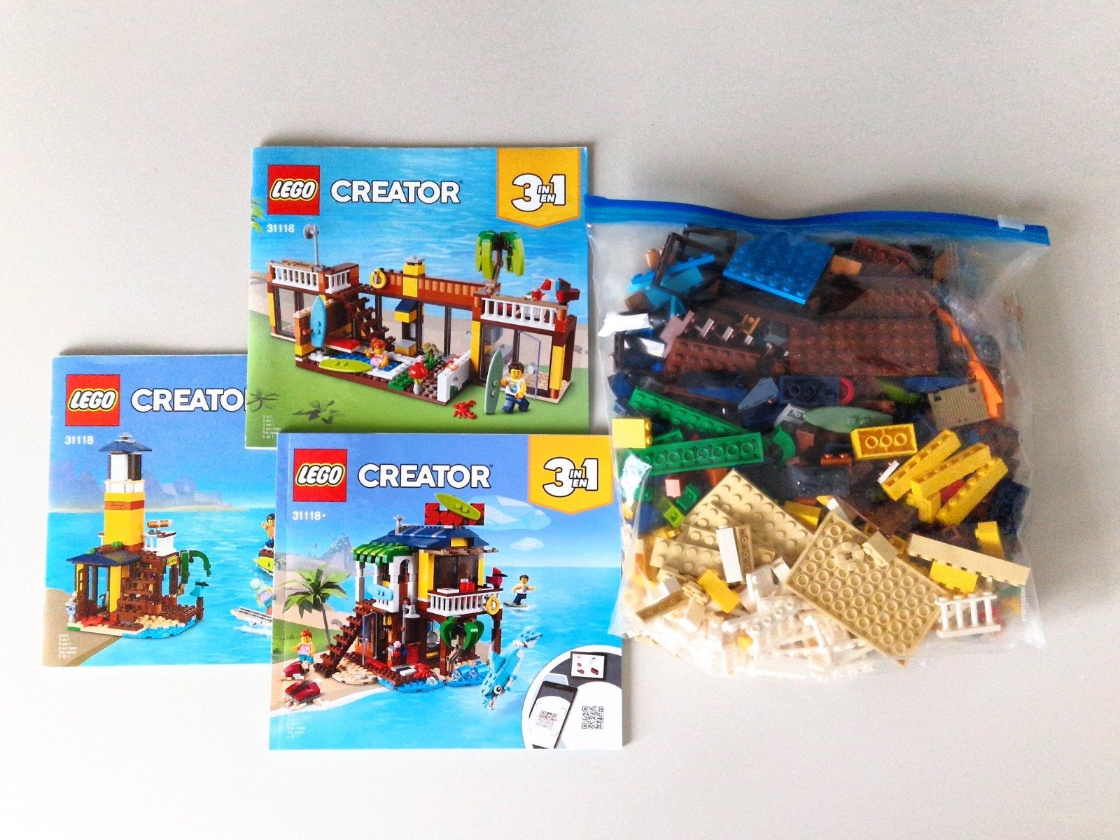 LEGO Creator 3in1 Surfer Strandhuis | #31118, Gebruikt, Lego, Ophalen of Verzenden, Inclusief instructies