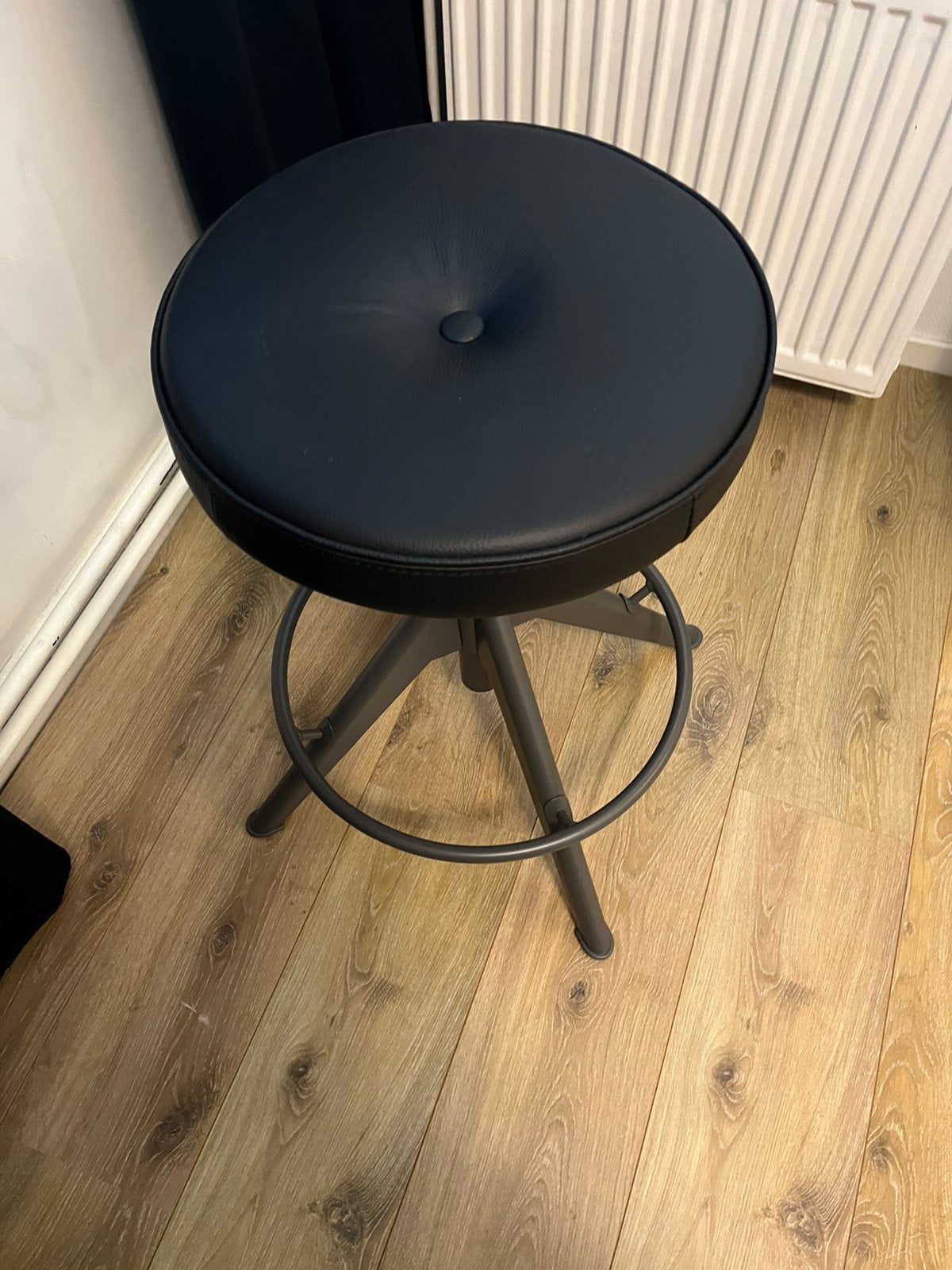 Zwarte ikea kruk Trollberget zgan, Ophalen of Verzenden, Nieuw, Overige materialen