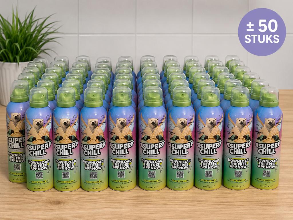 Rituals Super Chill Shower Gel Limited Edition.€8/st.Min.5st, Sieraden, Tassen en Uiterlijk, Uiterlijk | Lichaamsverzorging, Ophalen of Verzenden