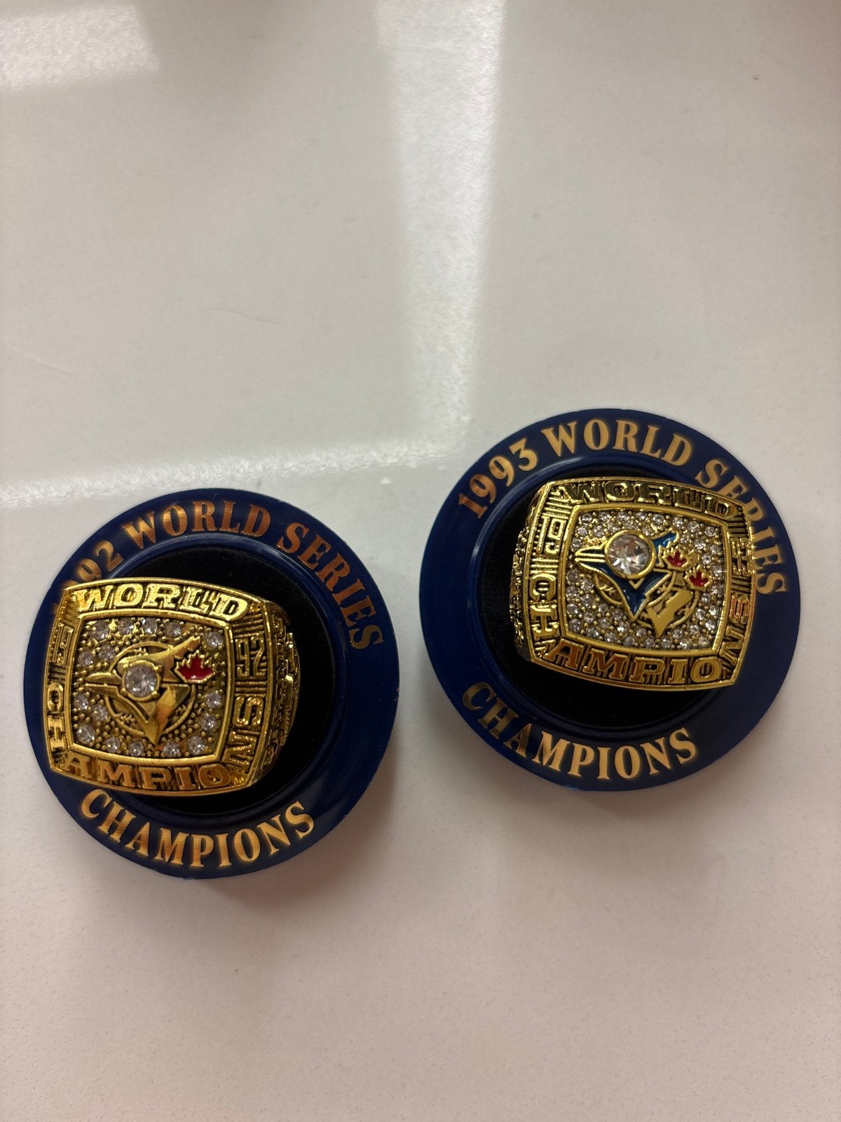 Toronto Blue Jays World Series Kampioensringen, Met kristal, Overige materialen, 19 tot 20, Heer