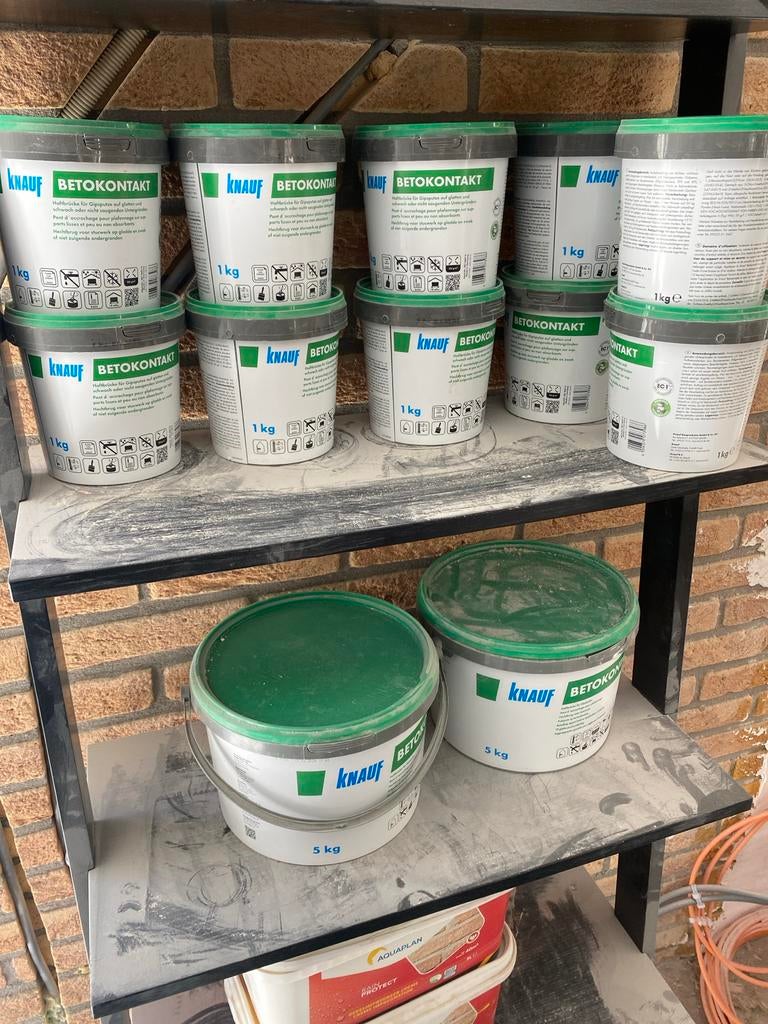 Knauf Betokontakt - 20 kg totaal, nieuw geseald, Doe-het-zelf en Verbouw, Ophalen of Verzenden, Nieuw, Overige typen