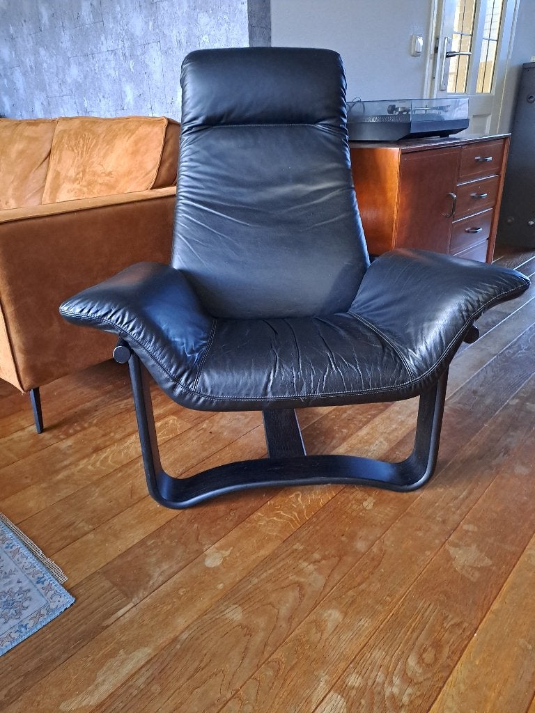 Vintage fauteuil type Manta van Ingmar Relling ‘70 jaren, Ophalen, Vintage rotan buis fauteuille, Zo goed als nieuw, 75 tot 100 cm