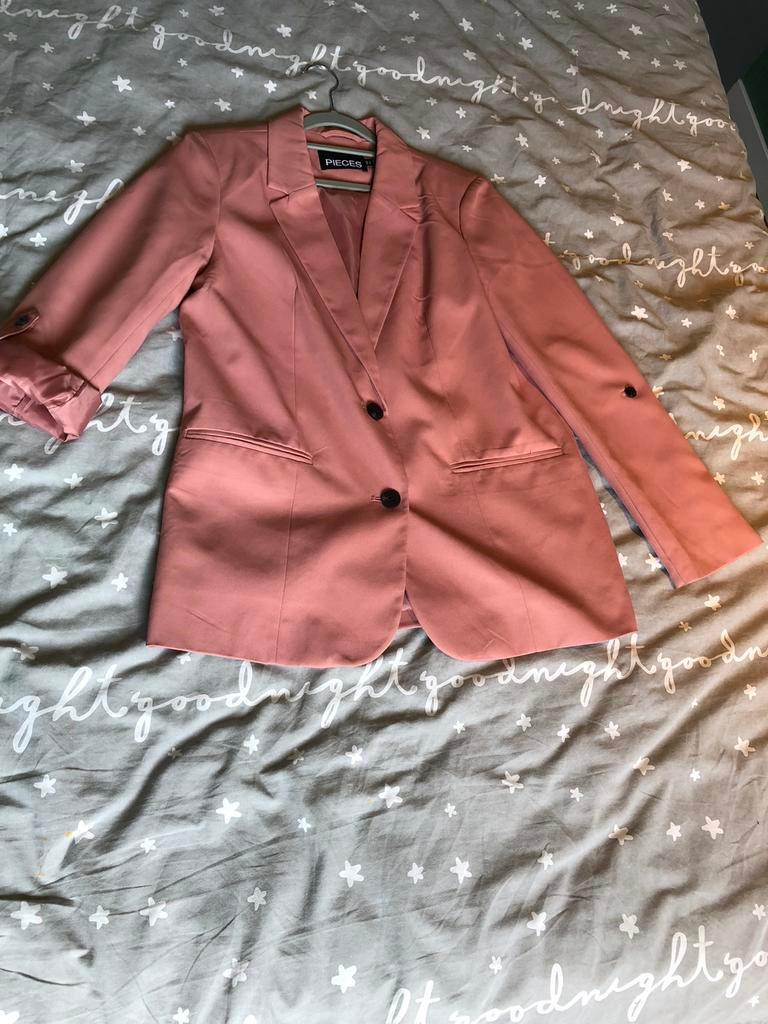 Blazer zalmroze, maat M, Maat 38/40 (M), Ophalen of Verzenden, Zo goed als nieuw, Jasje