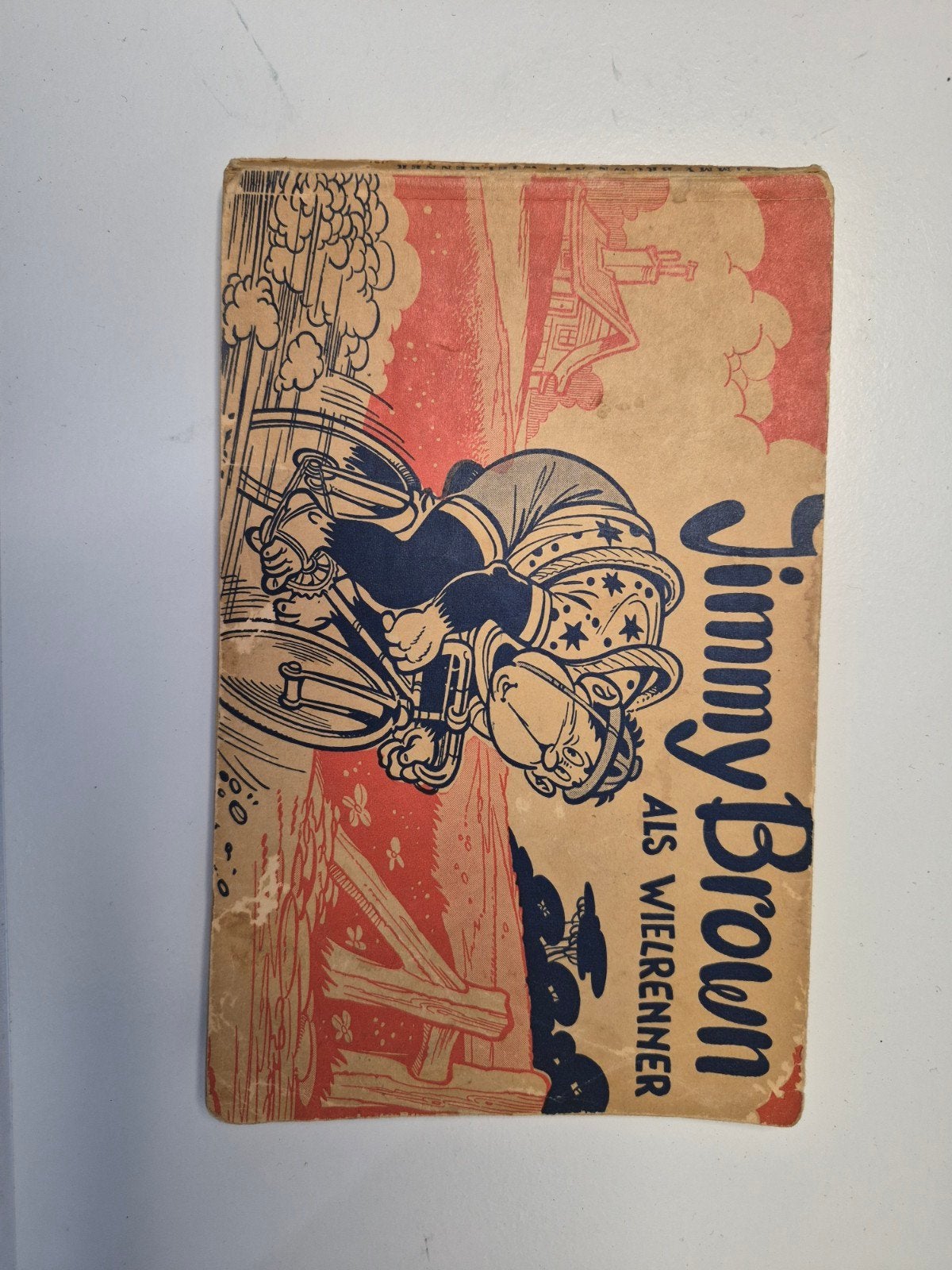 Herdruk Jimmy Brown: Als Wielrenner - Nostalgische Strip, Boeken, Eén stripboek, Ophalen, Gelezen, Jimmy Brown