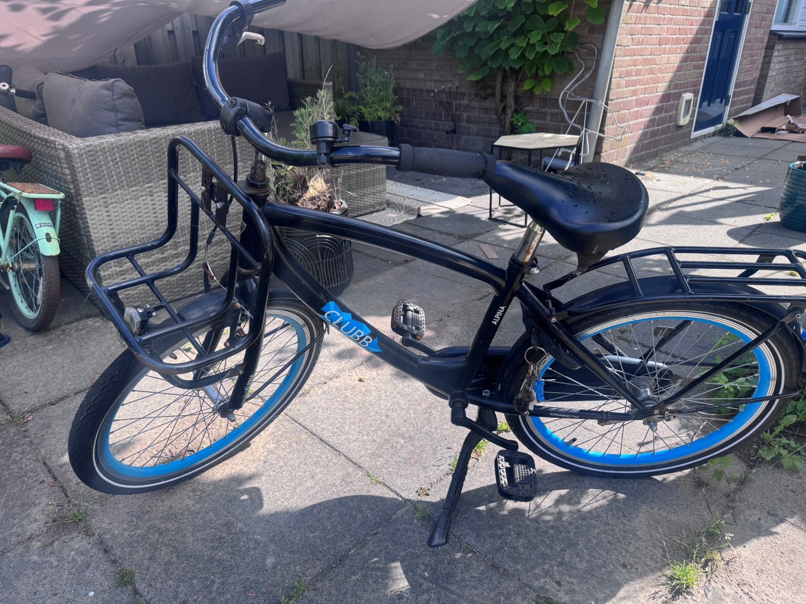 Twee jongensfietsen o.a Alpina clubb 22 inch, Ophalen, 22 inch, Gebruikt, Handrem