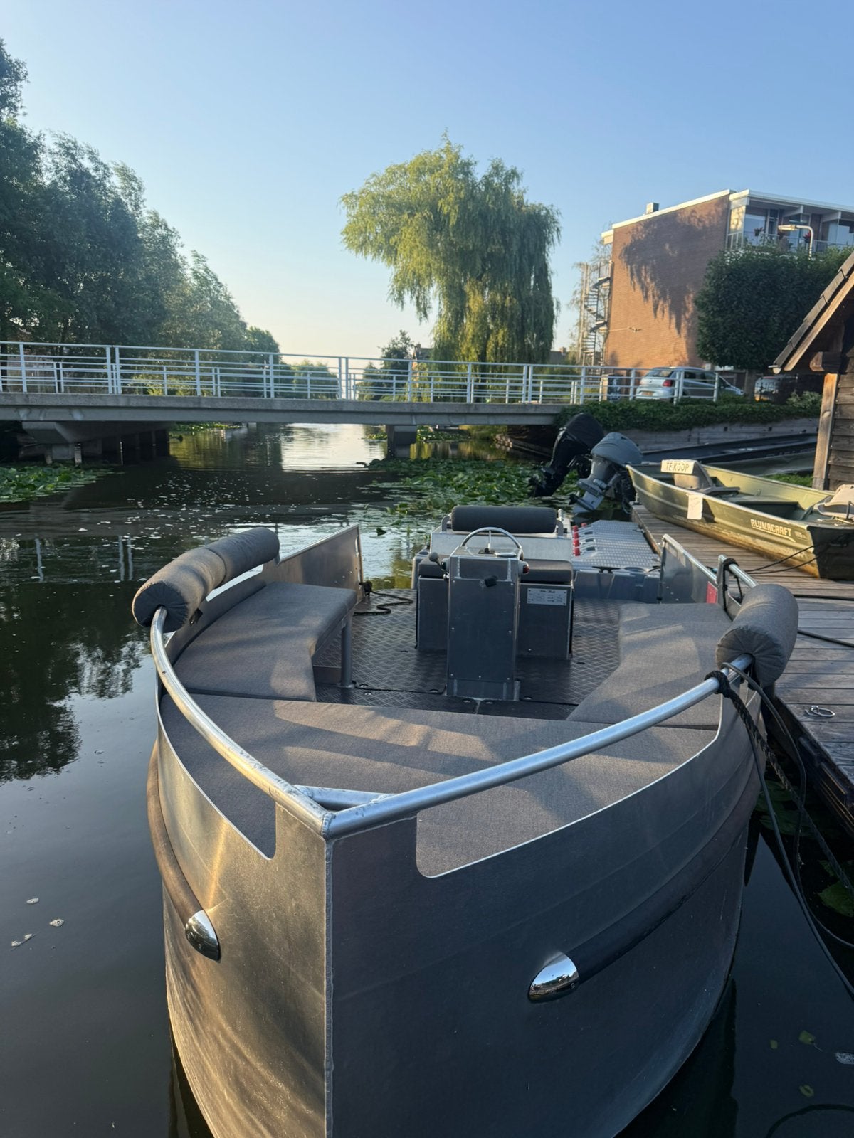 Alumiunum tender sloep  met 15 pk suzuki, Ophalen, Zo goed als nieuw