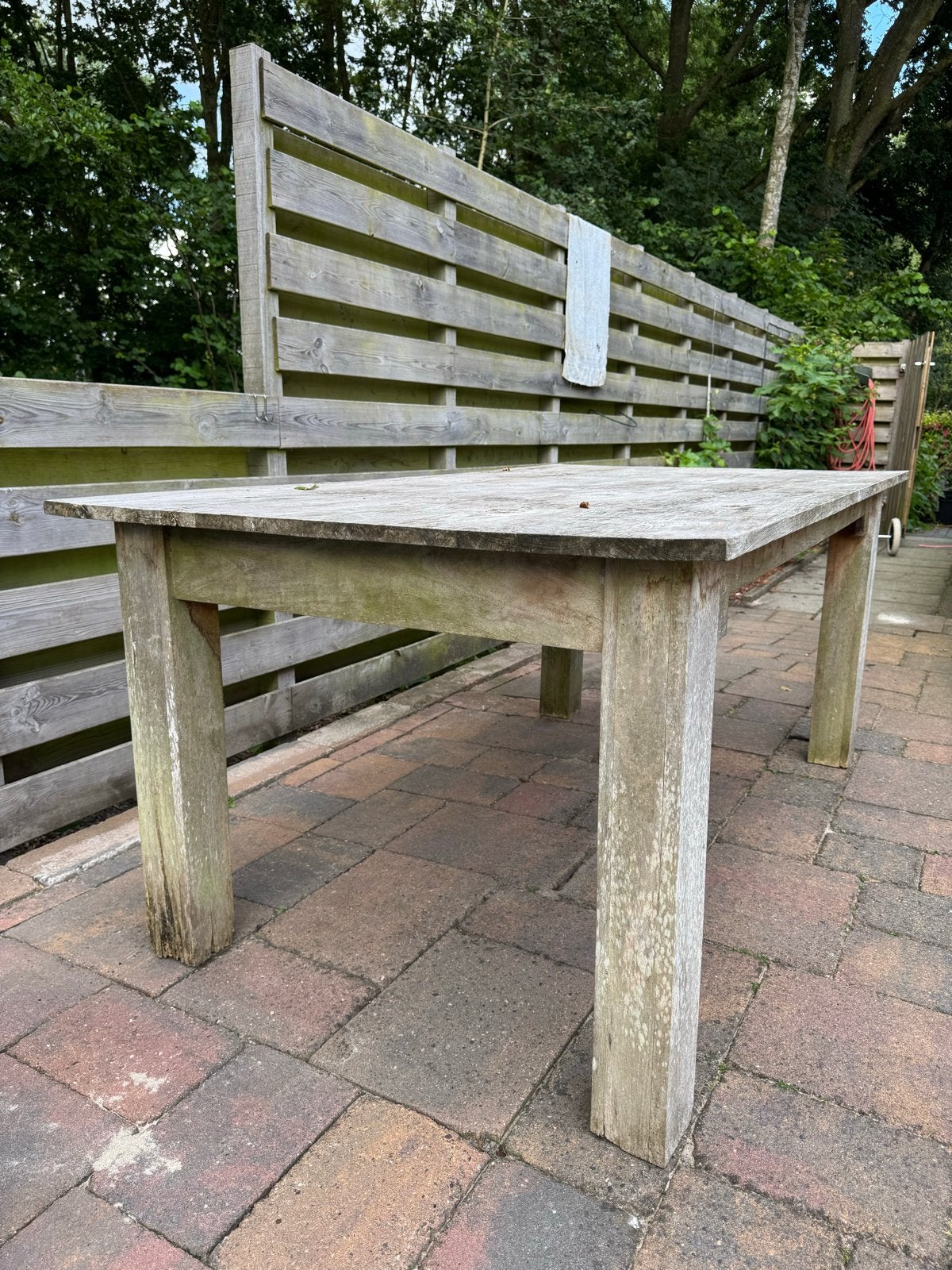 Teakhouten tuintafel, Ophalen, Gebruikt, Rechthoekig, Hout