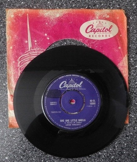 Gene Vincent - she she little Sheila (UK 1961)(vanaf € 10,00, Cd's en Dvd's, Ophalen of Verzenden, Zo goed als nieuw, 7 inch, Pop