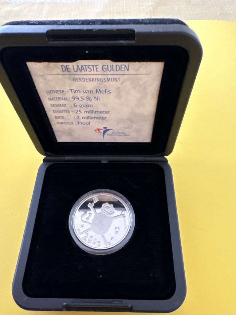 Laatste gulden proof 2001, Ophalen of Verzenden, Koningin Beatrix, 1 gulden