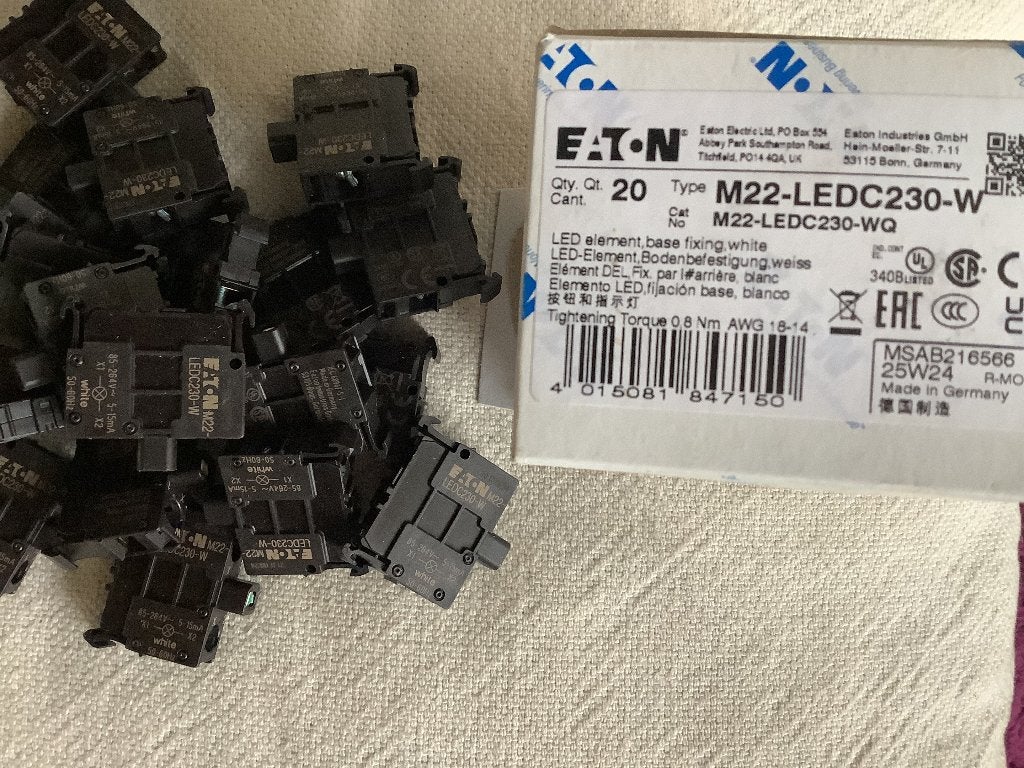 Eaton M22-LED230-W, doosje 20 stuks., Ophalen, Nieuw