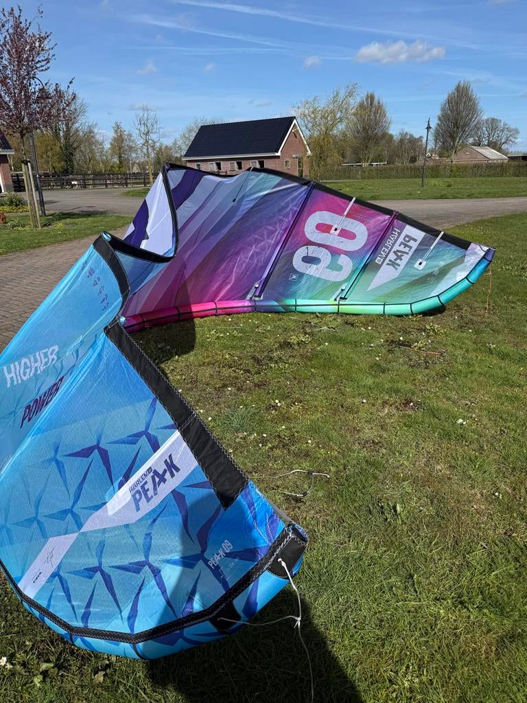 Harlem Peak 9m kite brainchild, 9 m², Geen board, Ophalen of Verzenden, Zo goed als nieuw