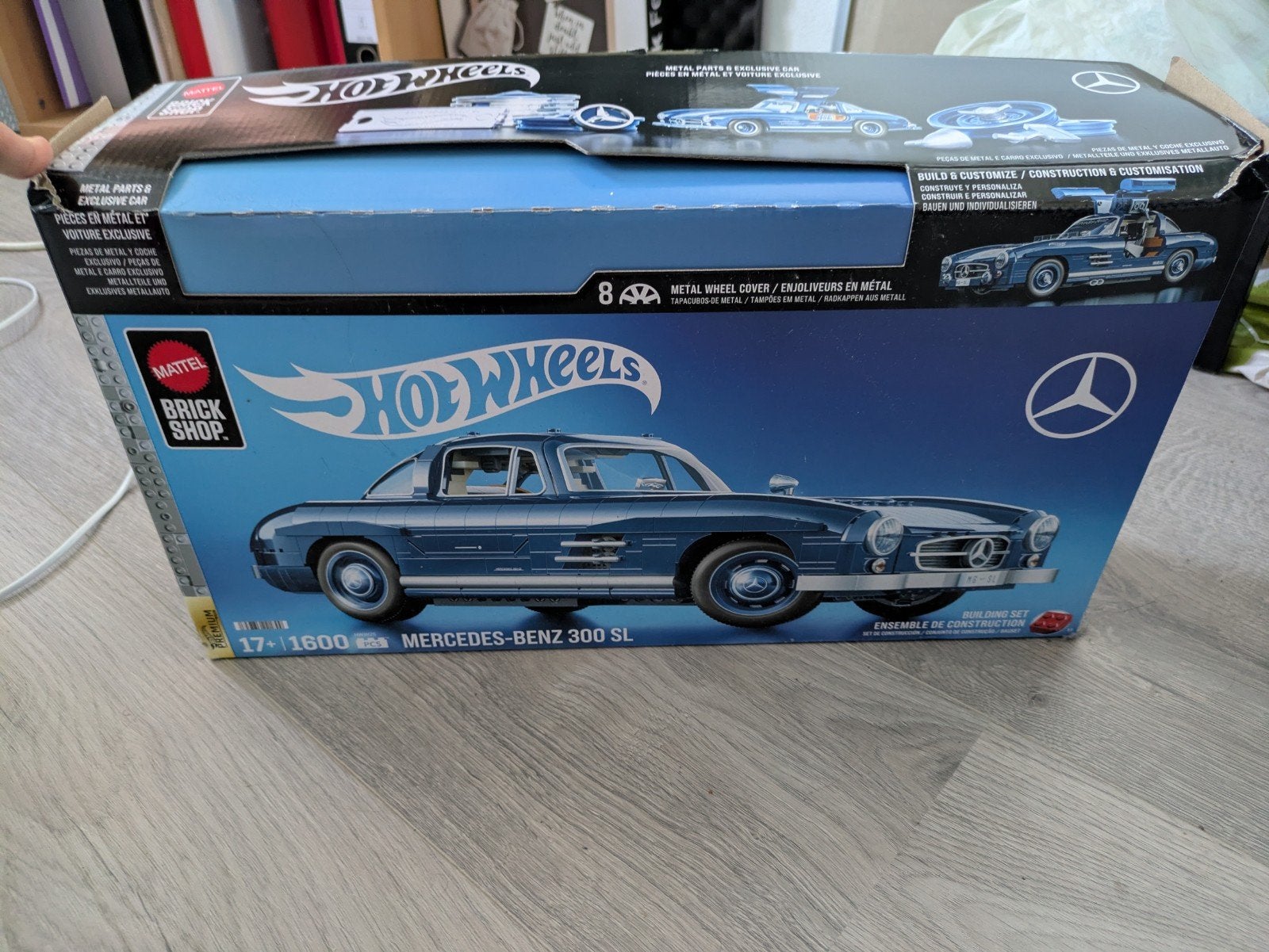 Mattel Brick Shop Hot Wheels Mercedes-Benz 300 SL, bouwspeel, Ophalen of Verzenden, Zo goed als nieuw, Overige merken