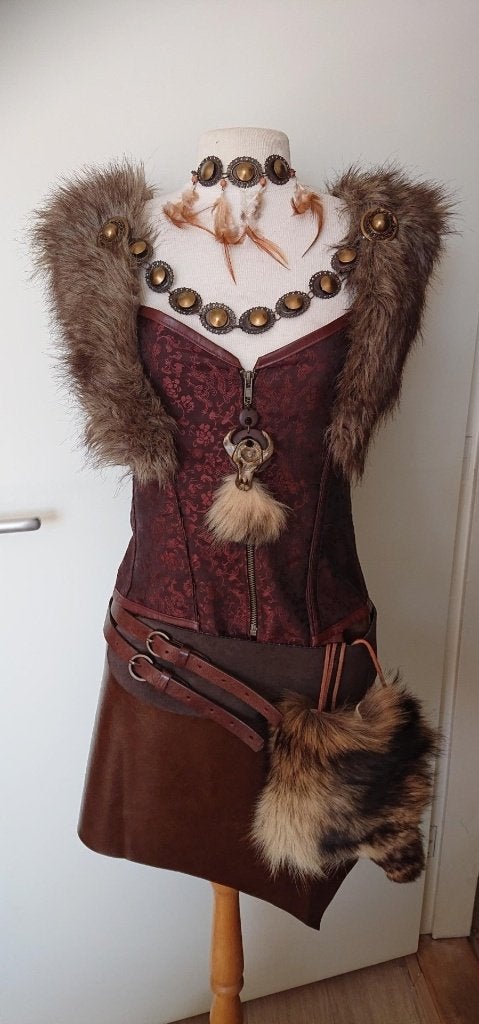 Fantasy Kostuum - Viking/Krijger Stijl maat 36 t/m 42, Ophalen of Verzenden, Nieuw, Pak of Jurk