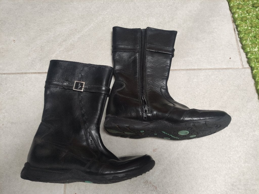 leren laarzen maat 33/34, Meisje, Hush Puppies, Ophalen of Verzenden, Laarzen