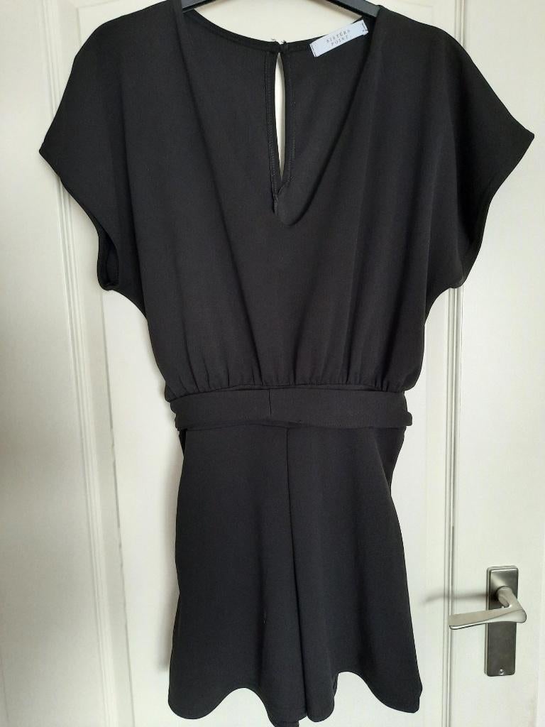Jumpsuit Sisters Point  Kleur : Zwart Maat : M, Maat 38/40 (M), Zwart, Sisters Point, Nieuw