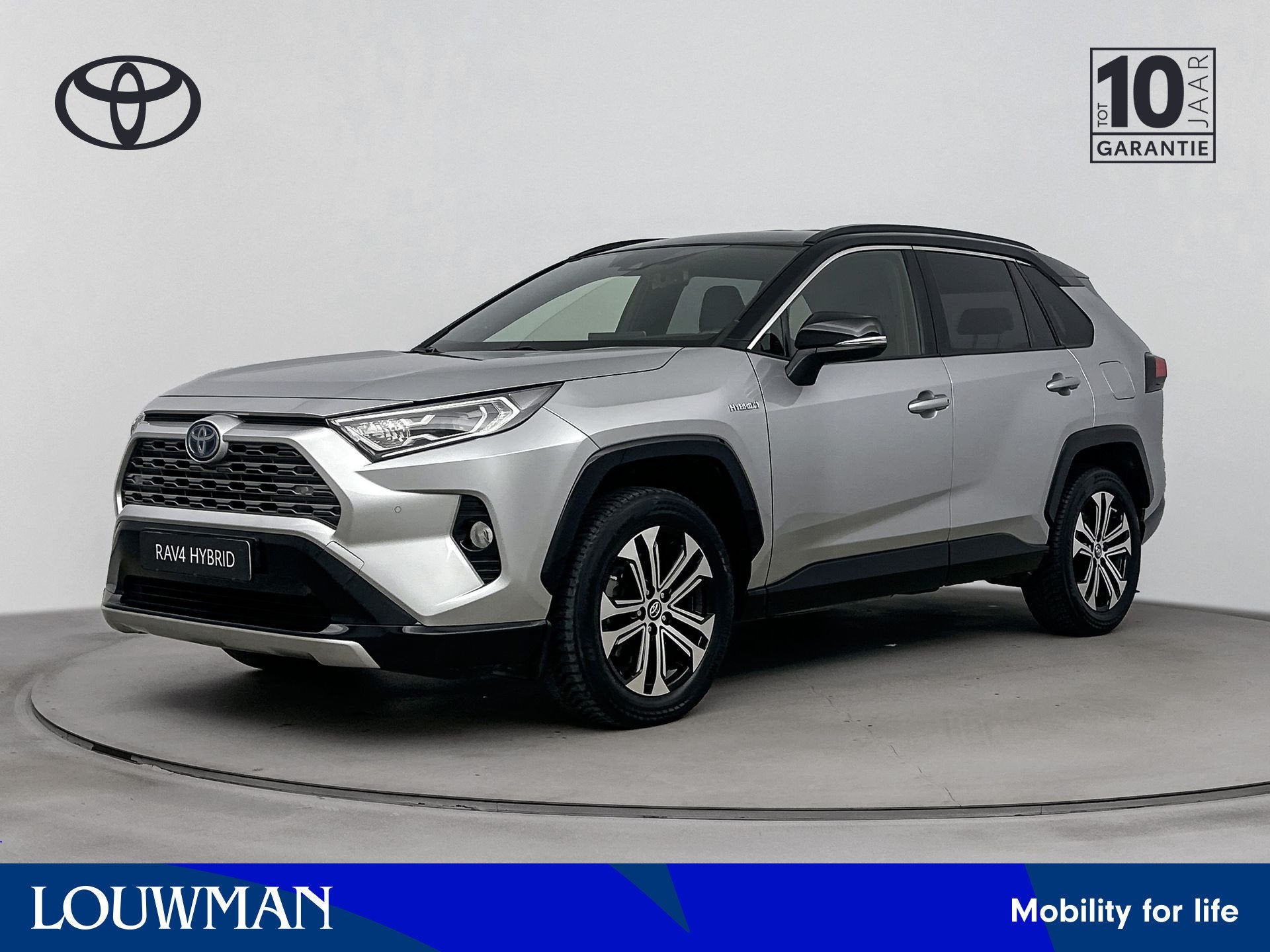 Toyota RAV4 2.5 Hybrid Bi-Tone | JBL-Audio | Navigatie | Par, Auto's, Gebruikt, 4 cilinders, Bedrijf, Automatische klimaatregeling