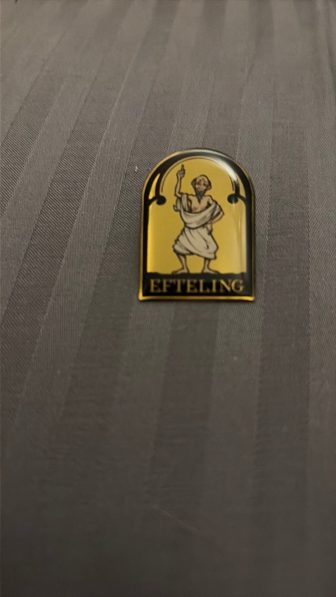 Leuke eftelingpin, Ophalen of Verzenden, Zo goed als nieuw, Button of Speldje