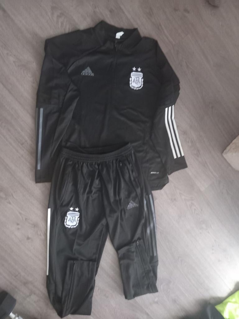 Adidas Argentinië Trainingspak Zwart - Maat M, Maat 48/50 (M), Zwart, Ophalen of Verzenden, Zo goed als nieuw
