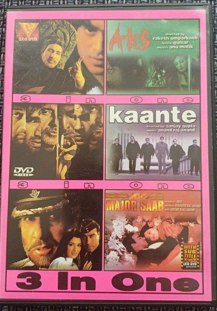 Aks | Kaante | Major Saab - DVD, Ophalen of Verzenden, Zo goed als nieuw, Inclusief doosje, Engels