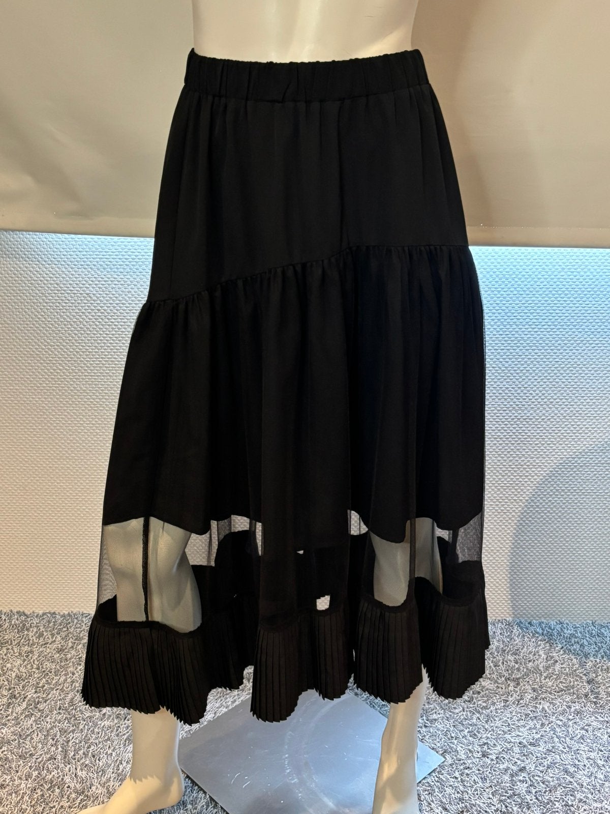 Twinset rok met aparte onderkant maat s, Zwart, Ophalen of Verzenden, Zo goed als nieuw, Maat 36 (S)