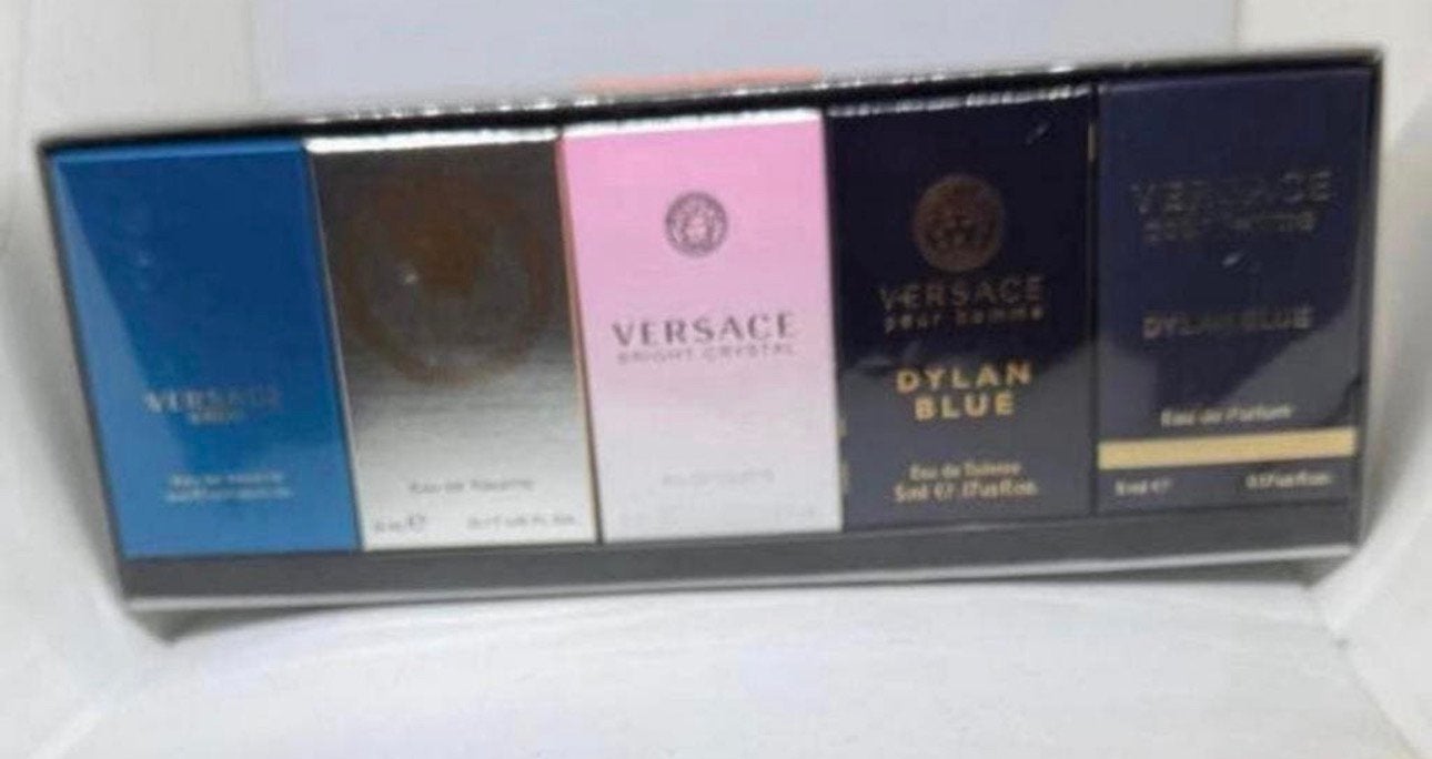Set 5 Versace minuaturen elk in apart doosje Ongeopend, Verzenden, Zo goed als nieuw