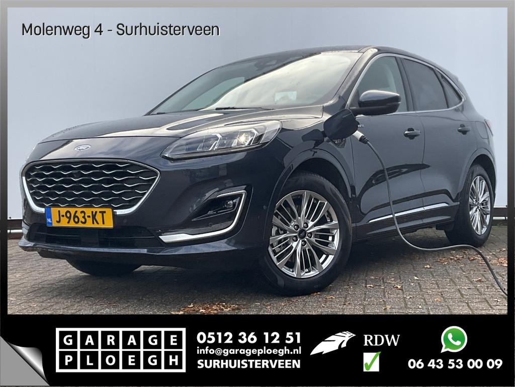Ford Kuga 2.5 PHEV 264pk Vignale B&O HUD Leer Stoel/Stuurver, 72 km, 4 cilinders, Blauw, Hybride Elektrisch/Benzine