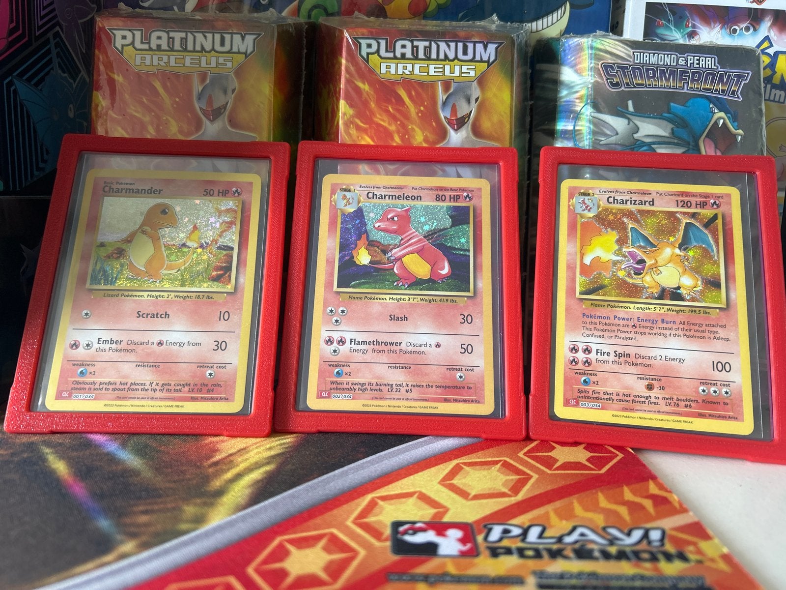 CLC Charmander, Charmeleon, Charizard, Ophalen of Verzenden, Zo goed als nieuw, Meerdere kaarten