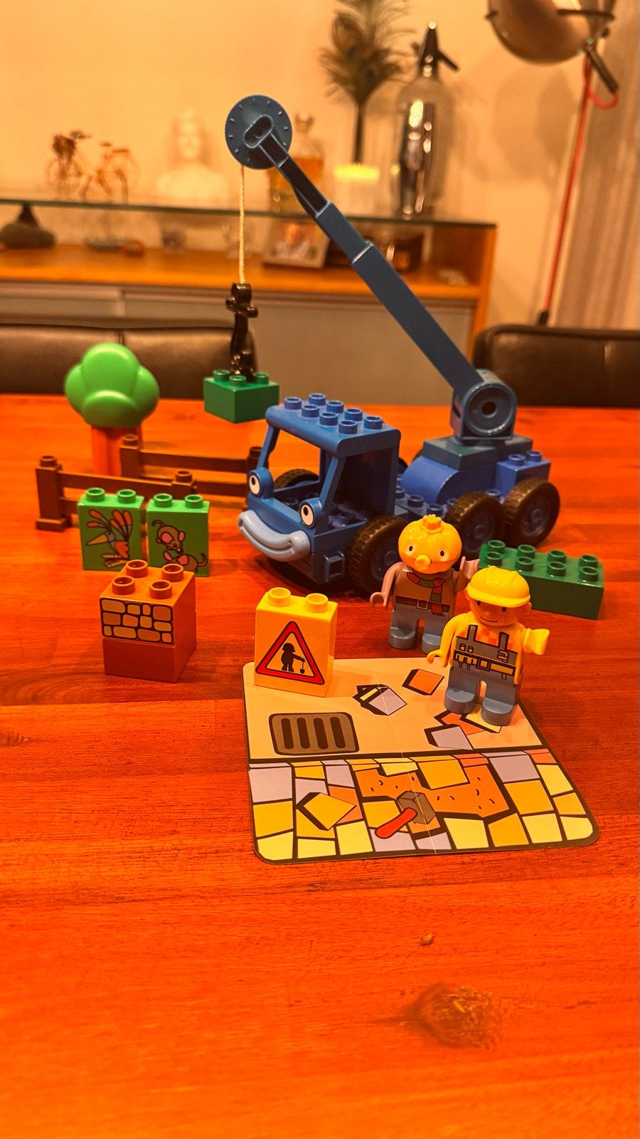 Bob de Bouwer Duplo speelset met kraan Liftie, Ophalen of Verzenden, Gebruikt, Complete set, Duplo
