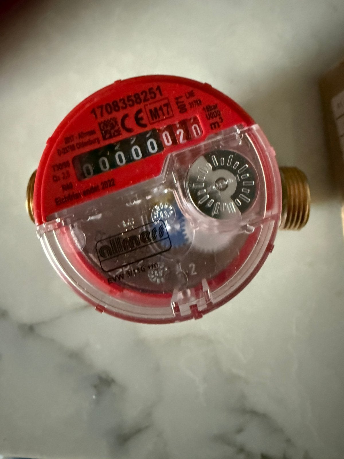 Warmwater meter nieuw, Minder dan 30 cm, Overige typen, Nieuw, Minder dan 60 cm