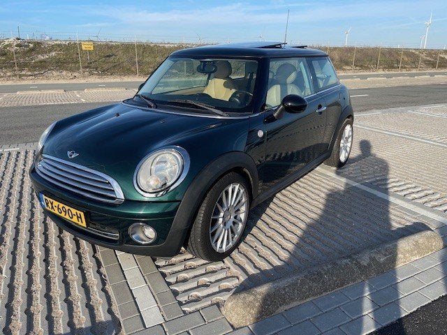 Mini (r56) 1.4 95pk 2007 Groen, Voorwielaandrijving, Met garantie (alle), 4 stoelen, 49 €/maand