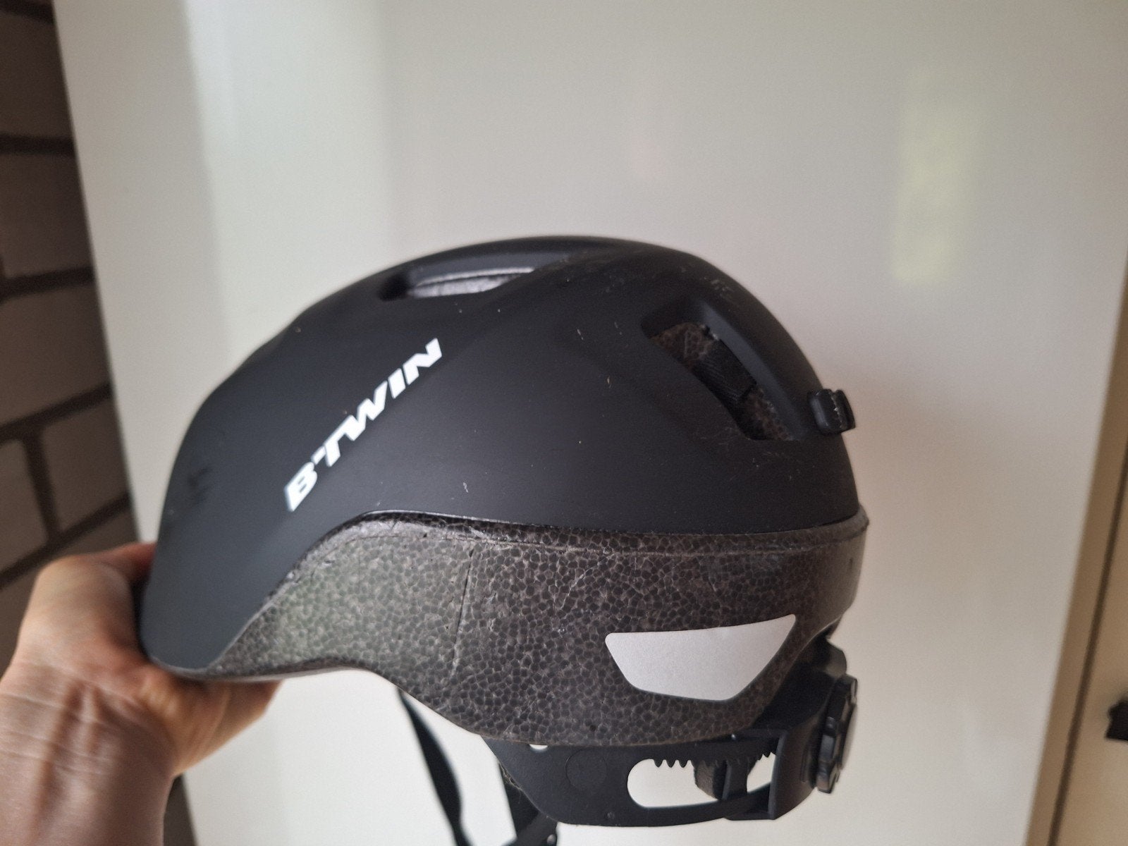 Btwin Fietshelm Zwart - Maat M (55-59cm), Gebruikt, M, Ophalen of Verzenden, Btwin