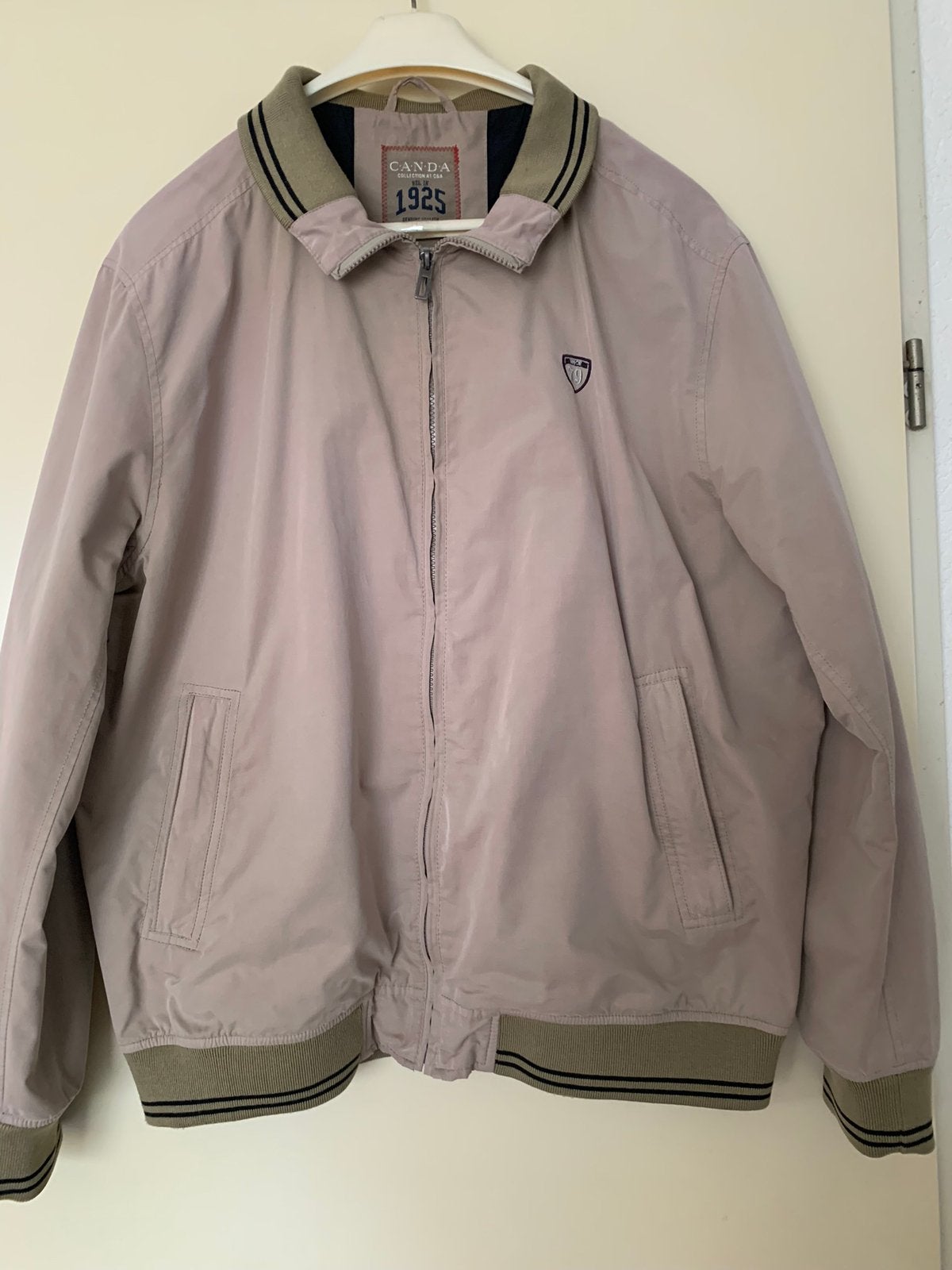 Heren Jas, Ophalen of Verzenden, Zo goed als nieuw, Maat 56/58 (XL), Beige