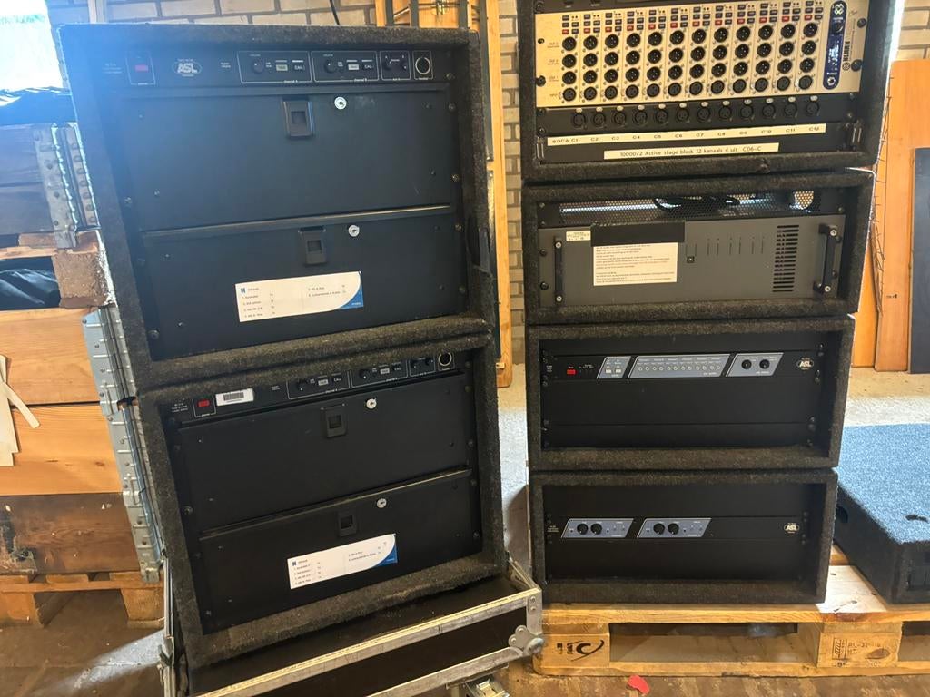 2x ASL intercom set (4 voudig), Ophalen of Verzenden, Zo goed als nieuw, Audio