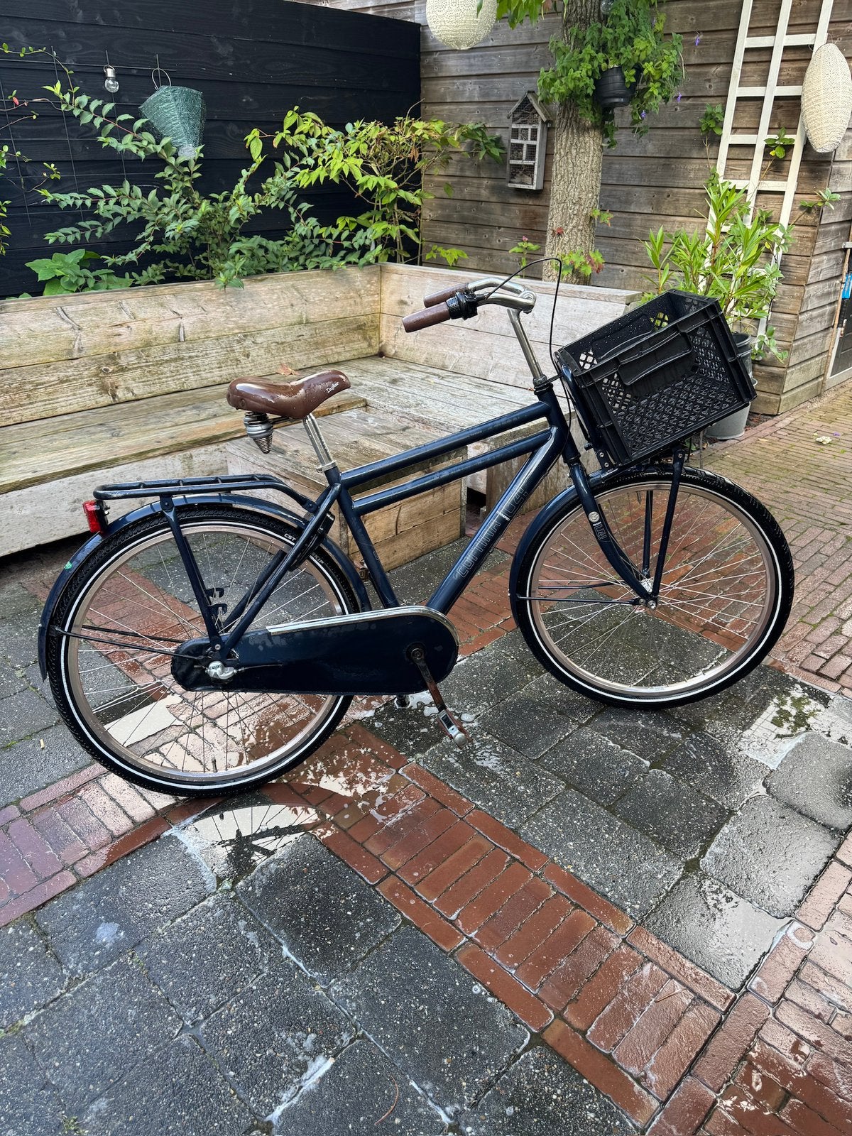 Cortina U4 transportfiets - 26inch - blauw, Fietsen en Brommers, Terugtraprem, Gebruikt, Versnellingen, Ophalen