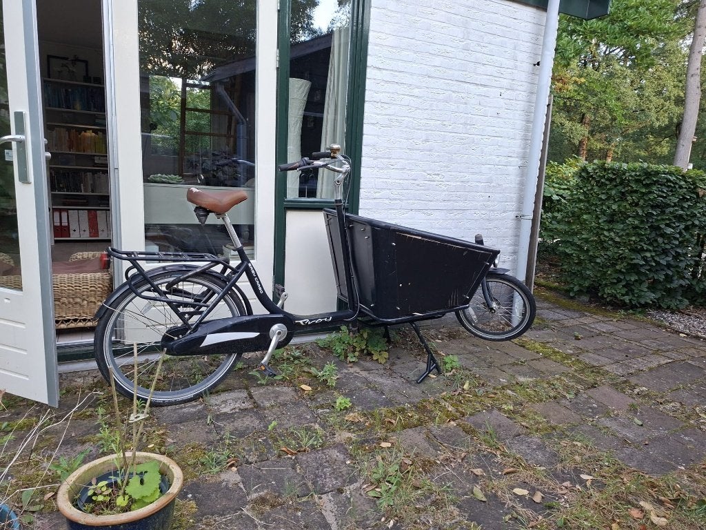 Bakfiets Troy opknapper, Terugtraprem, Gebruikt, 3 kinderen, Ophalen
