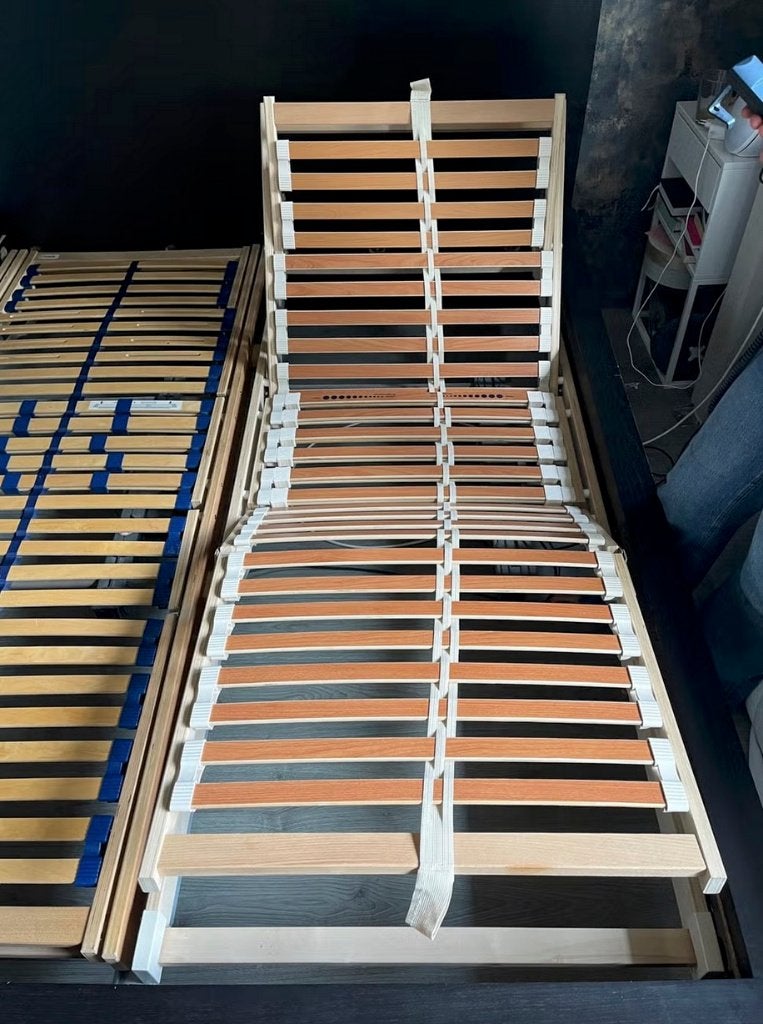 Elektrisch verstelbare lattenbodem 80x200 afstandsbediening, Huis en Inrichting, Ophalen, Eenpersoons, Zo goed als nieuw, 80 cm