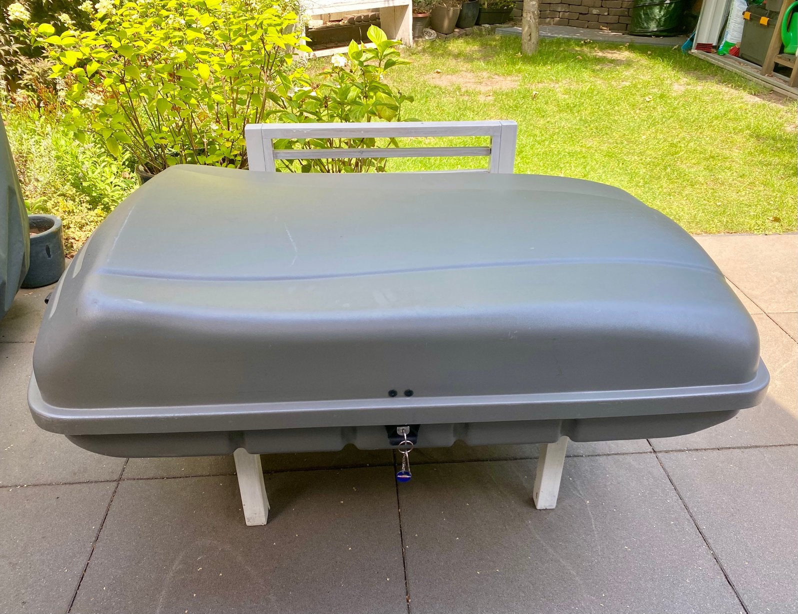 Dakkoffer Carbox 320 liter incl. sleutels en bevestigingsset, Ophalen, Gebruikt