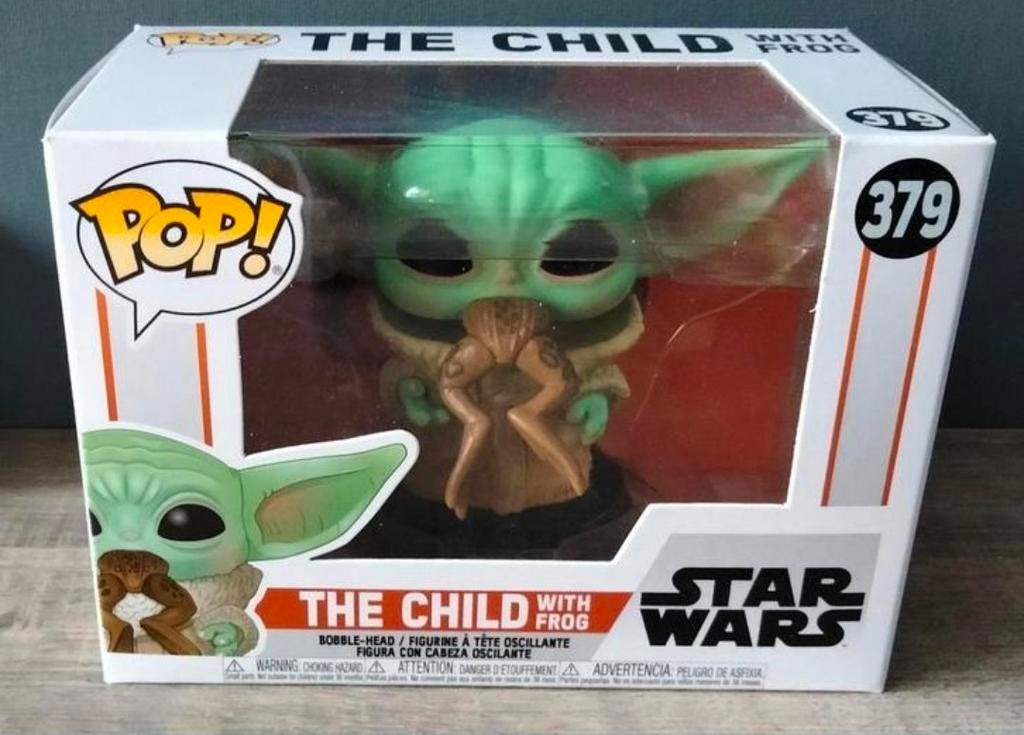 379 The Child With Frog Star Wars Mandalorian Funko Pop, Ophalen of Verzenden, Zo goed als nieuw