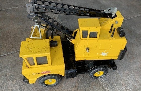 Tonka werkauto met grijper, Ophalen, Zo goed als nieuw