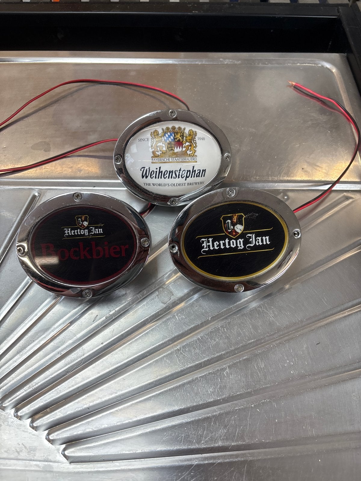 Bier reclamebordjes - Hertog Jan & Weihenstephan, Witgoed en Apparatuur, Thuistaps, Ophalen of Verzenden, Gebruikt, Overige merken
