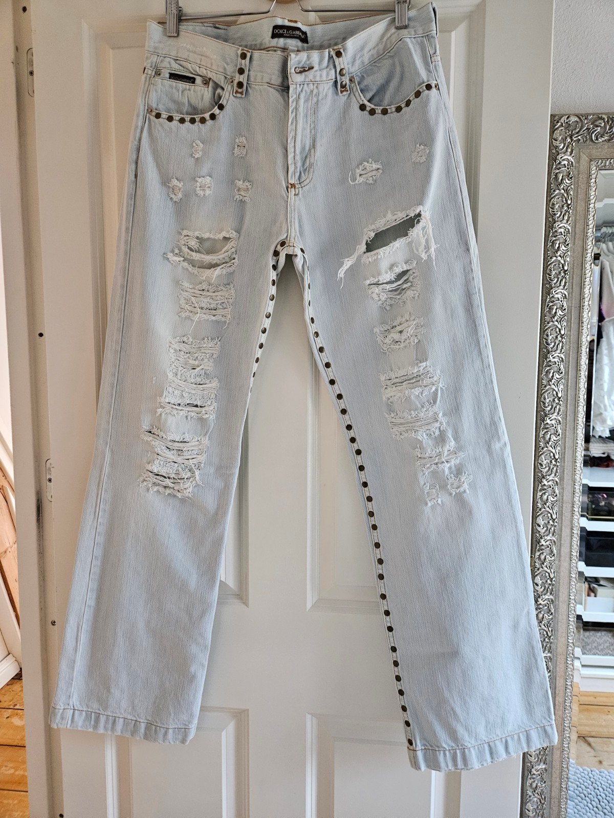 2006 vintage jeans Dolce & Gabbana, Verzenden, Zo goed als nieuw, Blauw, W32 (confectie 46) of kleiner
