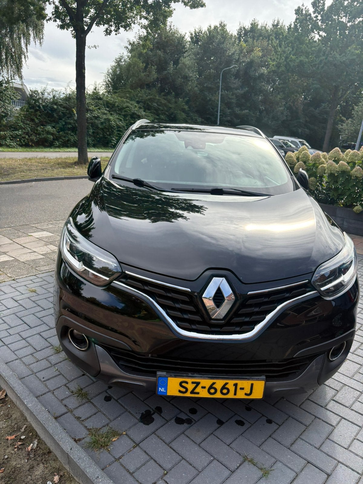 Renault Kadjar 1.2 TCE AUT 2018 Zwart, Auto's, Kadjar, 4 cilinders, Cruise Control, Leder en Stof