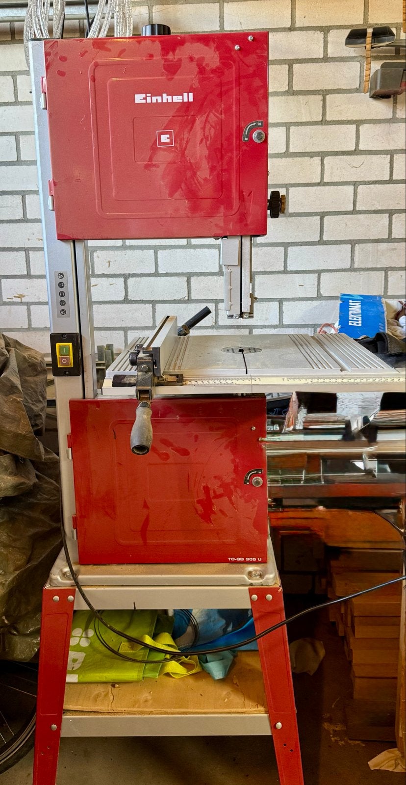 Einhell Lintzaag TC-SB 200/1 - Krachtige en betrouwbare zaag, Doe-het-zelf en Verbouw, Gereedschap | Zaagmachines, Ophalen, Gebruikt