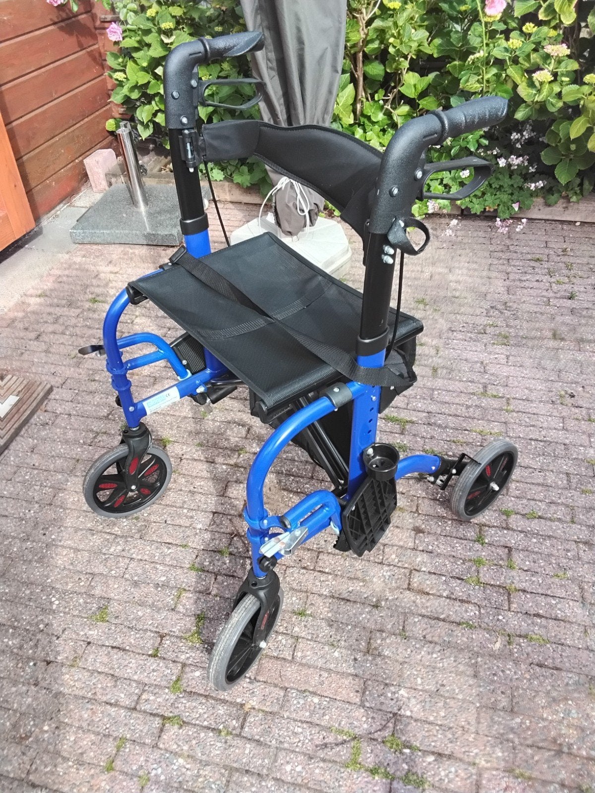 Rolstoel rollator, Ophalen, Inklapbaar, Gebruikt, Duwrolstoel