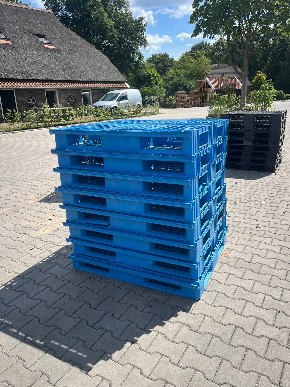 Partij 110x112 pallets, Ophalen, Zo goed als nieuw, Hout, Overige typen